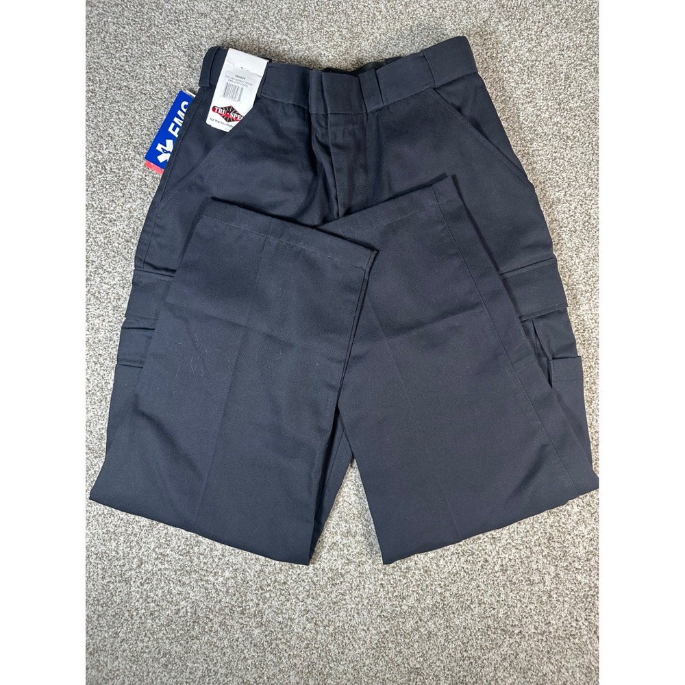 Tru-Spec EMS Tactical Cargo Pants Midnight Navy Blue Teflon Treated Medium Long